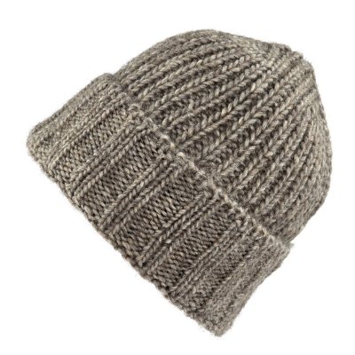 Beanies - Gårda Val d'Isère Wool Mix Beanie (dark beige)