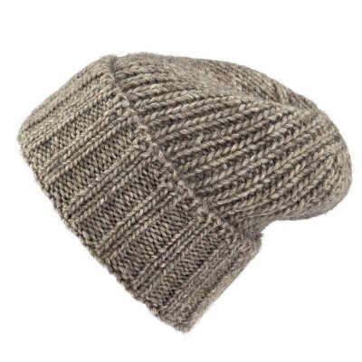 Beanies - Gårda Val d'Isère Wool Mix Beanie (dark beige)