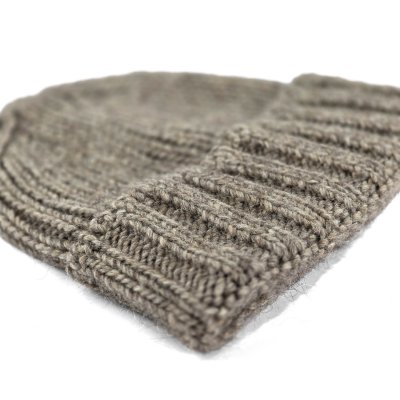 Beanies - Gårda Val d'Isère Wool Mix Beanie (dark beige)