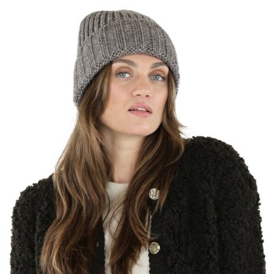 Beanies - Gårda Val d'Isère Wool Mix Beanie (dark beige)