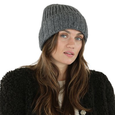 Beanies - Gårda Val d'Isère Wool Mix Beanie (grey)