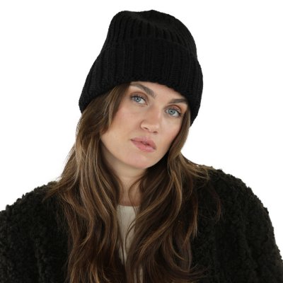 Beanies - Gårda Val d'Isère Wool Mix Beanie (black)