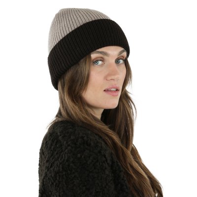 Beanies - Gårda St. Moritz Merino Wool Beanie (brown/beige)