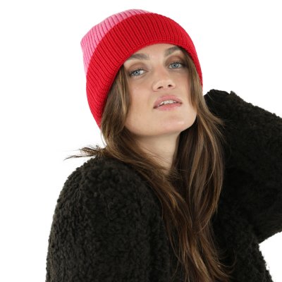 Beanies - Gårda St. Moritz Merino Wool Beanie (red/pink)