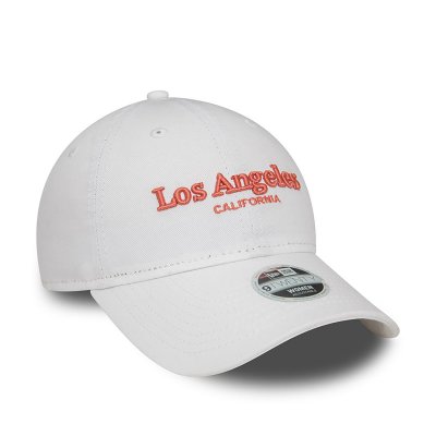 Caps - New Era Los Angeles Wordmark 9TWENTY (white)