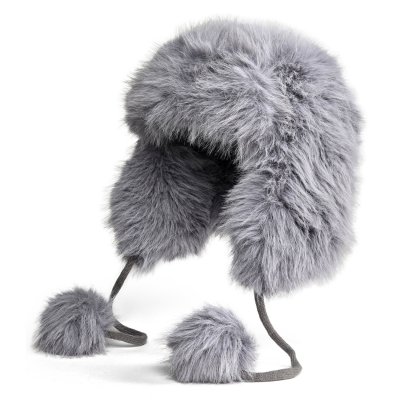 Fur Hat - Gårda Tortel Faux Fur Trapper Hat (light blue)