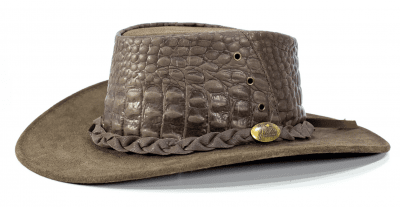 Hats - Jacaru Salty Croc Print (brown)