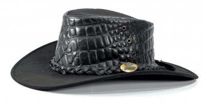 Hats - Jacaru Salty Croc Print (black)