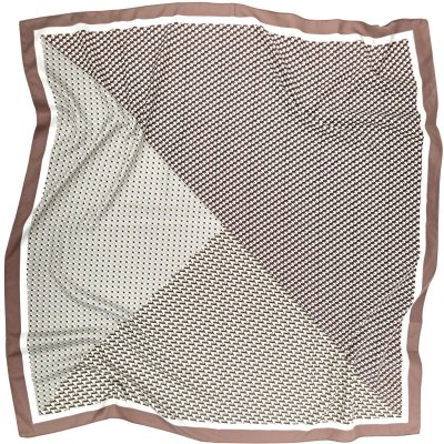 Scarf - Gårda Narbonne Satin Scarf (brown/white)