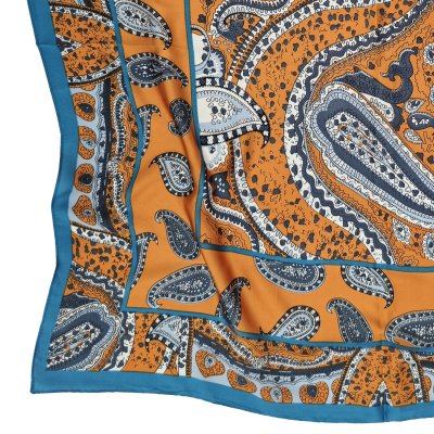 Scarf - Gårda Paisley Satin Scarf (orange)