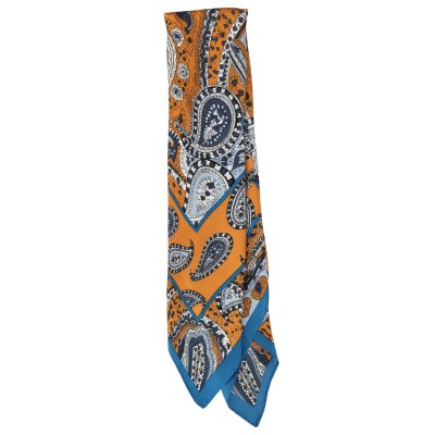 Scarf - Gårda Paisley Satin Scarf (orange)