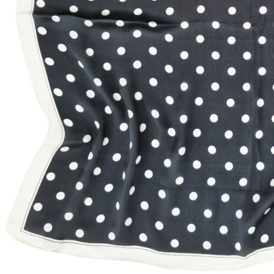 Scarf - Gårda Polka Dot Satin Scarf (black)