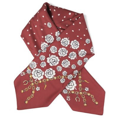 Scarf - Gårda Sousse Satin Scarf (red)