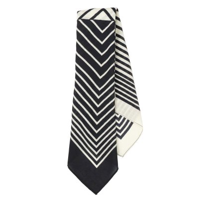 Scarf - Gårda Tabriz Satin Scarf (black/cream)