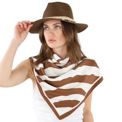 Scarf - Gårda Zebra Satin Scarf (brown)