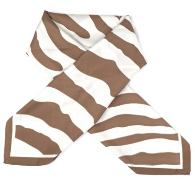 Scarf - Gårda Zebra Satin Scarf (brown)
