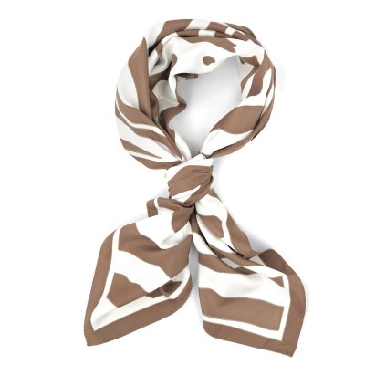 Scarf - Gårda Zebra Satin Scarf (brown)