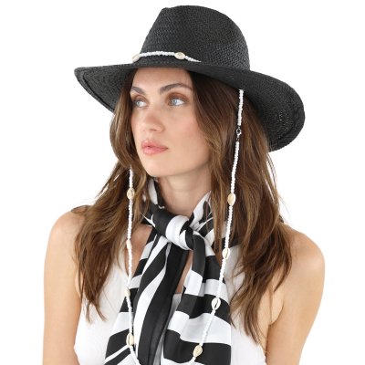 Scarf - Gårda Zebra Satin Scarf (black)