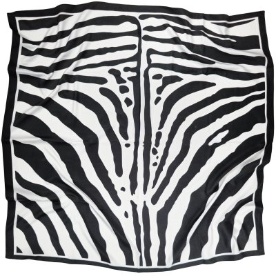 Scarf - Gårda Zebra Satin Scarf (black)