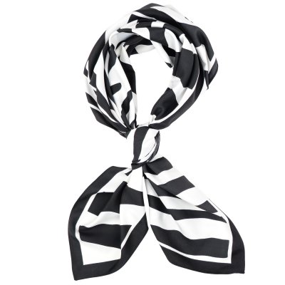 Scarf - Gårda Zebra Satin Scarf (black)