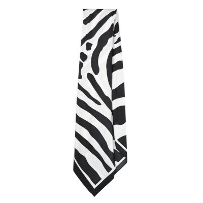 Scarf - Gårda Zebra Satin Scarf (black)
