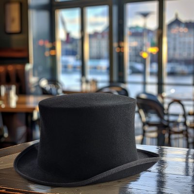 Hats - Gårda Chiesa Top Hat Wool (black)
