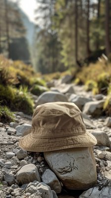 Hats - Gårda Sawyer Bucket Hat (beige)