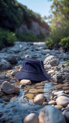 Hats - Gårda Wynn Bucket Hat (blue)