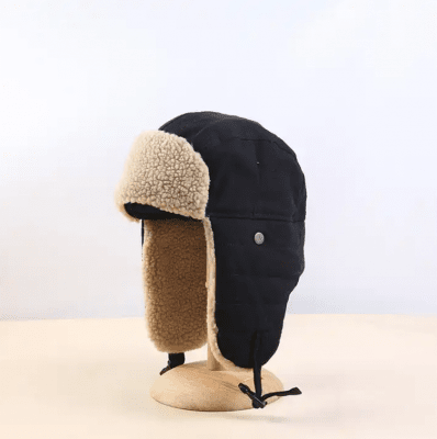 Winter Hat - Gårda Trapper Hat (black)