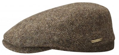 Flat cap - Stetson Belfast Woolrich Herringbone (brown)
