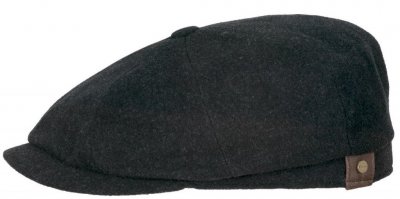 Flat cap - Stetson Hatteras Wool/Cashmere (anthracite)