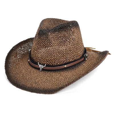 Straw Hat - Gårda Barcelona Western Hat (brown)