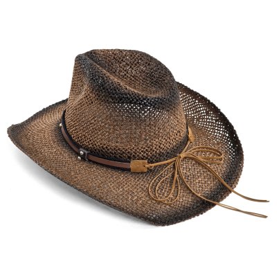 Straw Hat - Gårda Barcelona Western Hat (brown)