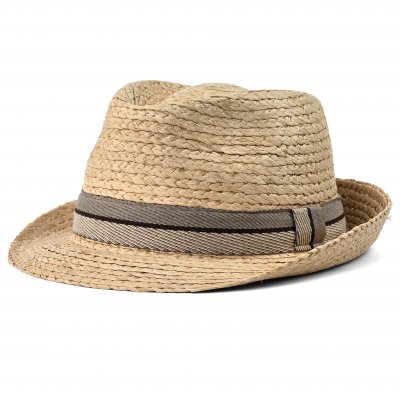 Straw Hat - Gårda Benijo Raffia Trilby (natural/taupe)