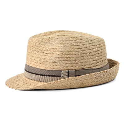 Straw Hat - Gårda Benijo Raffia Trilby (natural/taupe)