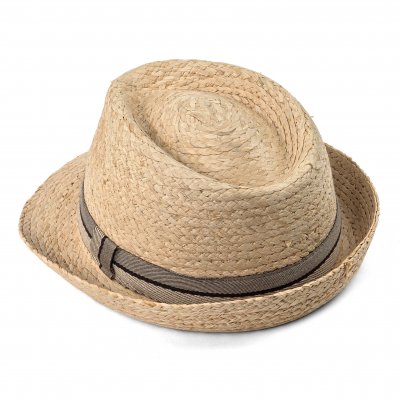 Straw Hat - Gårda Benijo Raffia Trilby (natural/taupe)