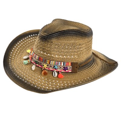 Straw Hat - Gårda Cassis Western Hat (brown)
