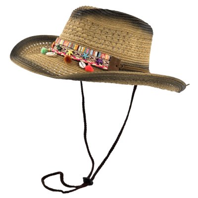 Straw Hat - Gårda Cassis Western Hat (brown)