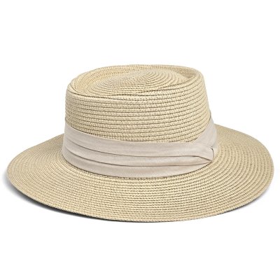 Straw Hat - Gårda Corfu Gambler (beige/pink)
