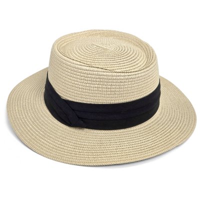 Straw Hat - Gårda Corfu Gambler (beige/black)
