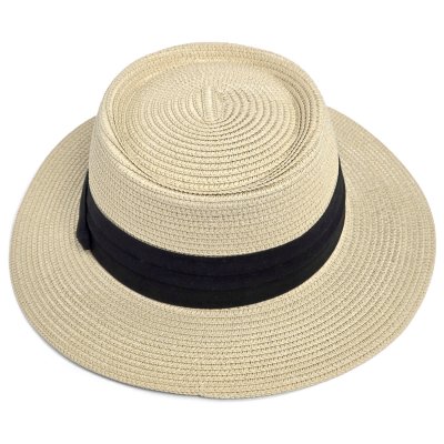 Straw Hat - Gårda Corfu Gambler (beige/black)