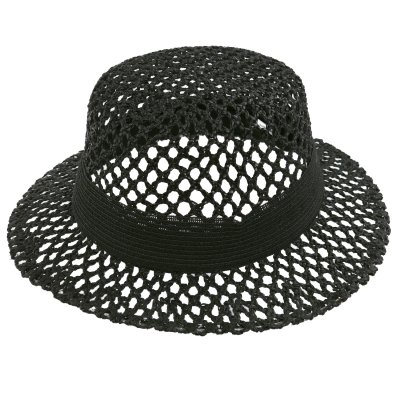 Straw Hat - Gårda Granada Sun Hat (black)