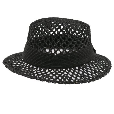 Straw Hat - Gårda Granada Sun Hat (black)