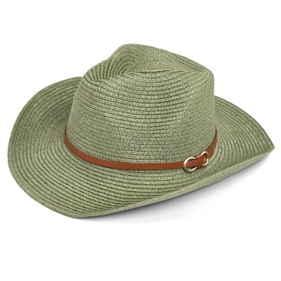 Straw Hat - Gårda Kos Western Hat (green)