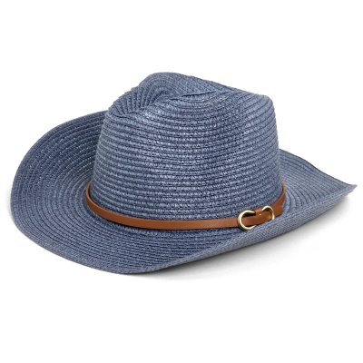 Straw Hat - Gårda Kos Western Hat (blue)