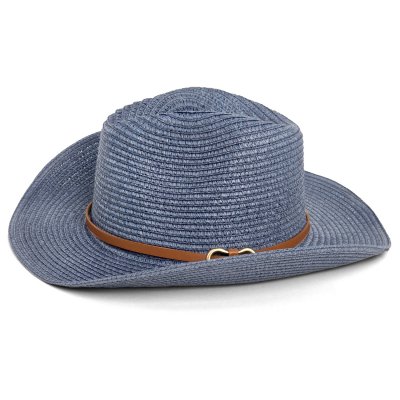 Straw Hat - Gårda Kos Western Hat (blue)