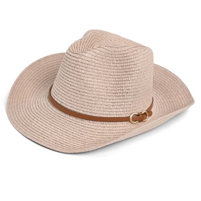 Straw Hat - Gårda Kos Western Hat (pink)