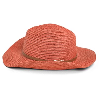 Straw Hat - Gårda Kos Western Hat (red)