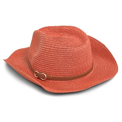Straw Hat - Gårda Kos Western Hat (red)
