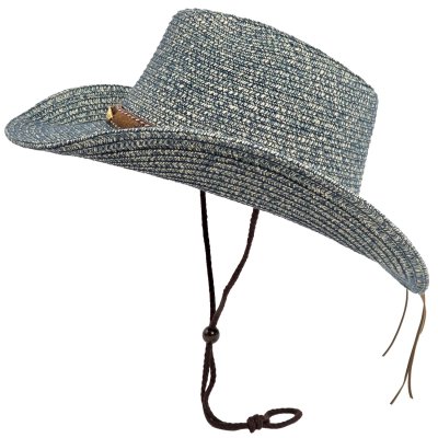 Straw Hat - Gårda Marseille Western Hat (blue)